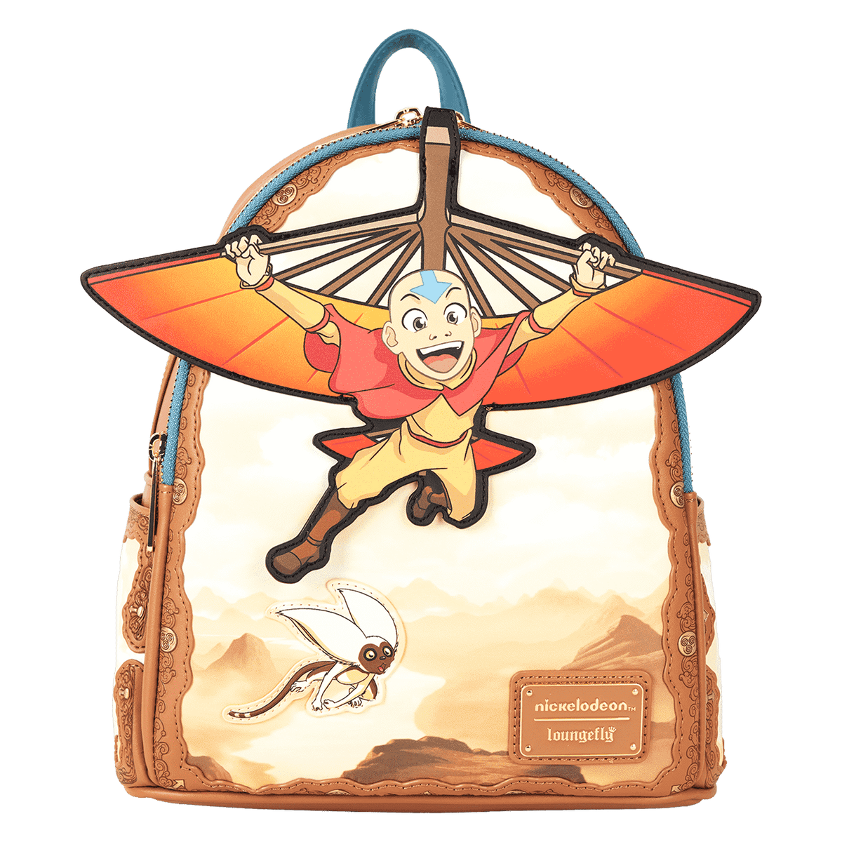avatar: the last airbender aang glider staff mini backpack