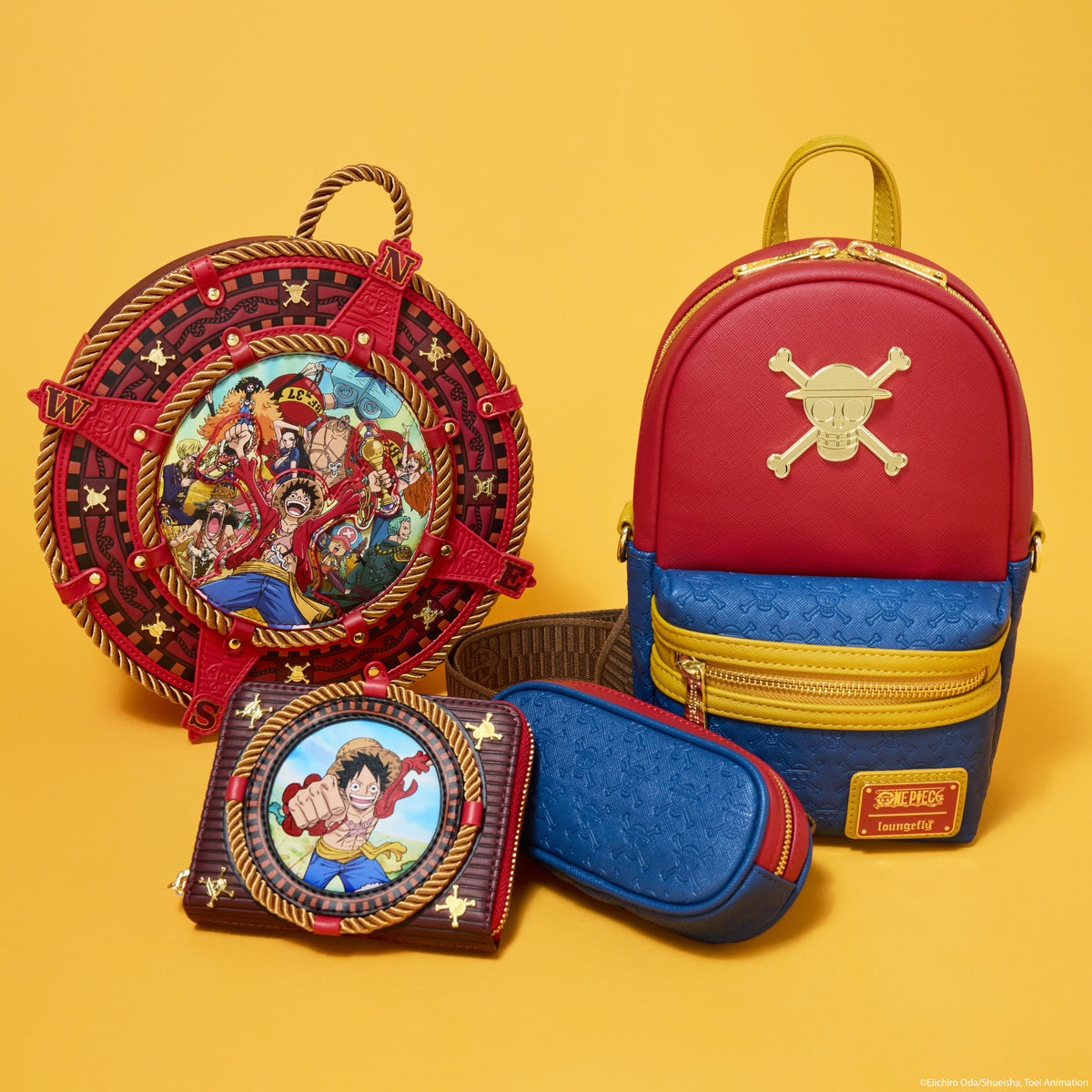 one piece compass figural mini backpack
