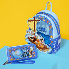 pinocchio exclusive blue fairy lenticular wristlet wallet