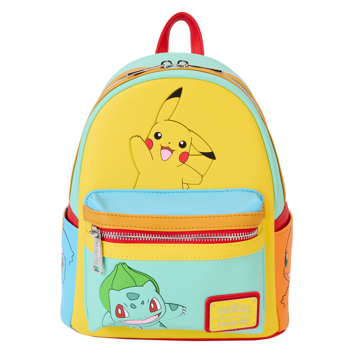 pokémon color block starters mini backpack