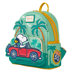 peanuts snoopy & woodstock road trip mini backpack