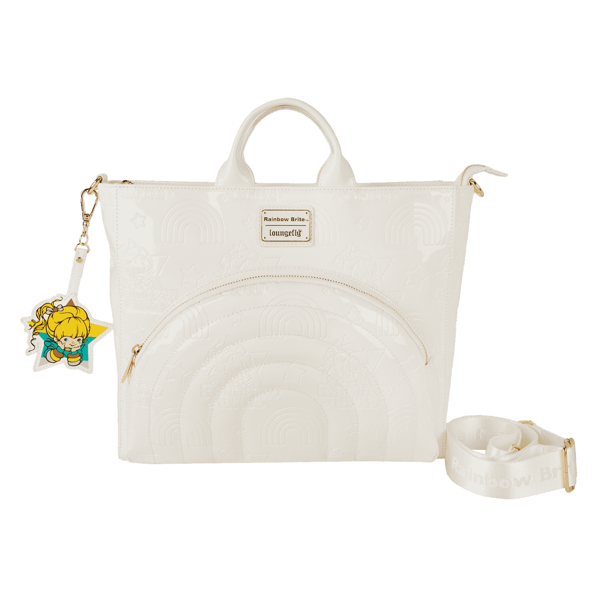 rainbow brite™ iridescent convertible backpack & tote crossbody bag