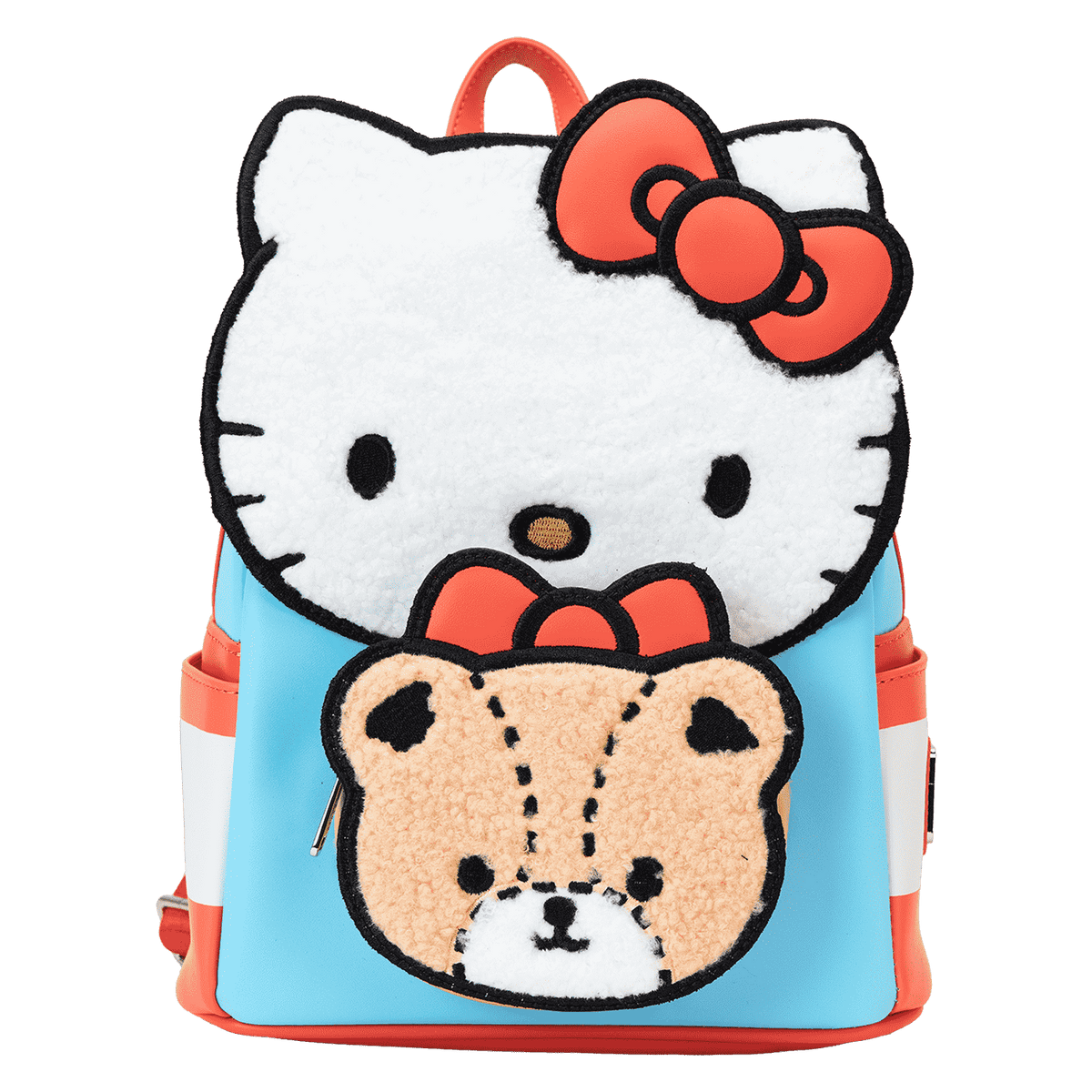 sanrio hello kitty & tiny chum bear sherpa mini backpack