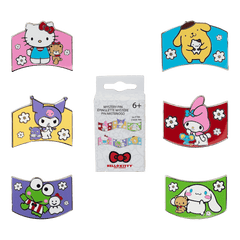 sanrio hello kitty & friends color block mystery box pin