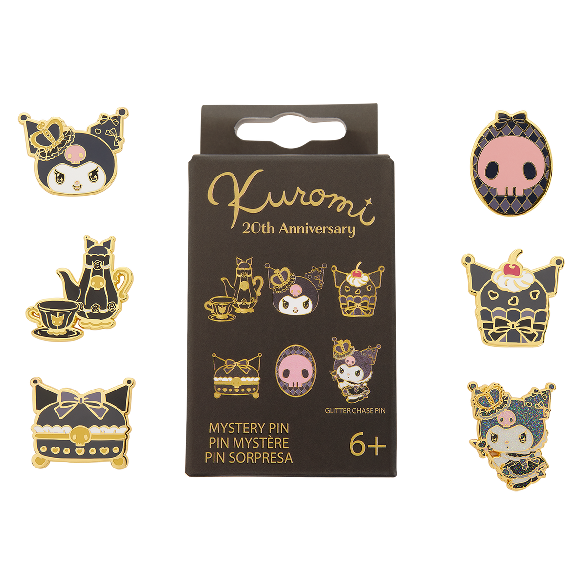 sanrio kuromi 20th anniversary mystery box pin