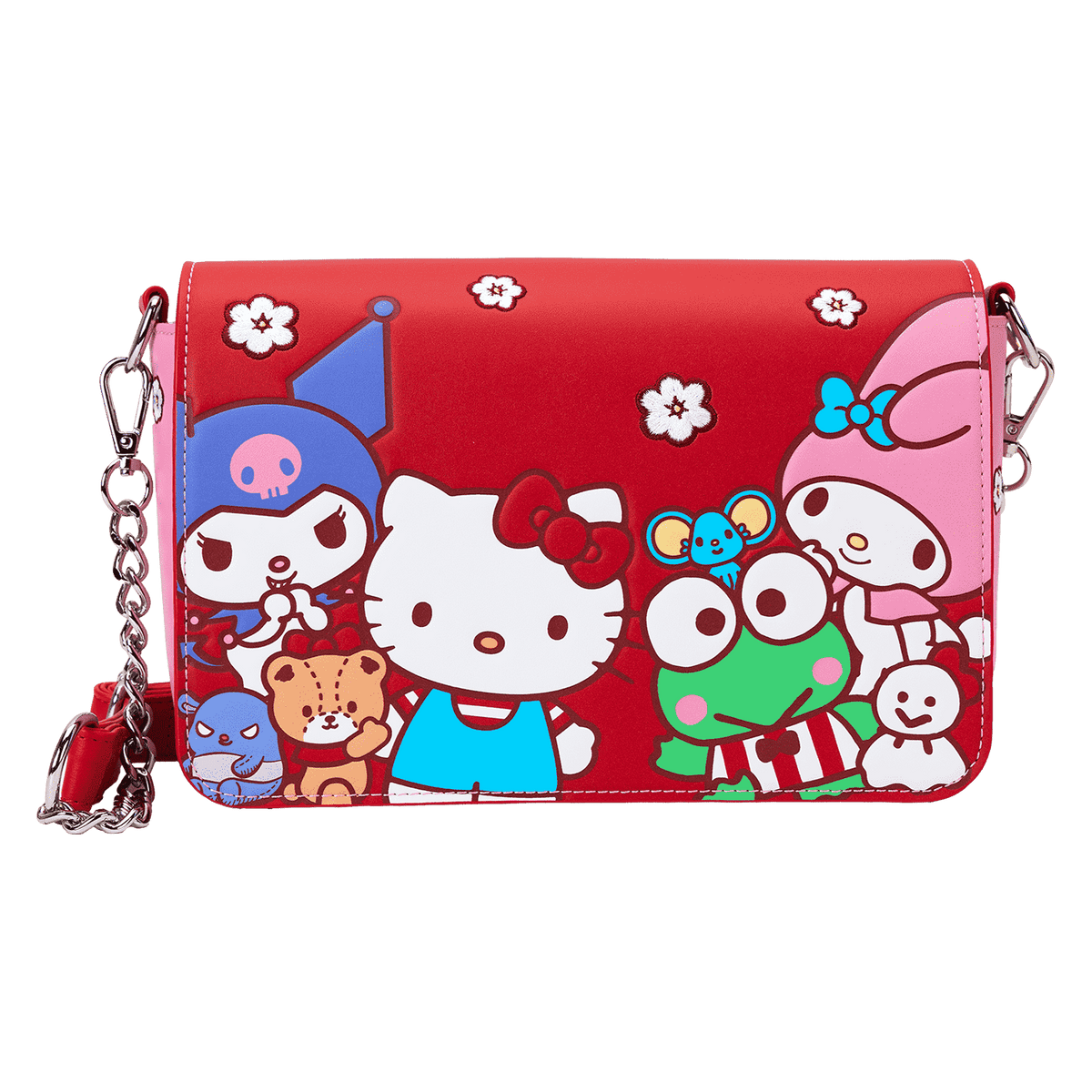 sanrio hello kitty & friends color block crossbody bag