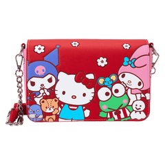 sanrio hello kitty & friends color block crossbody bag