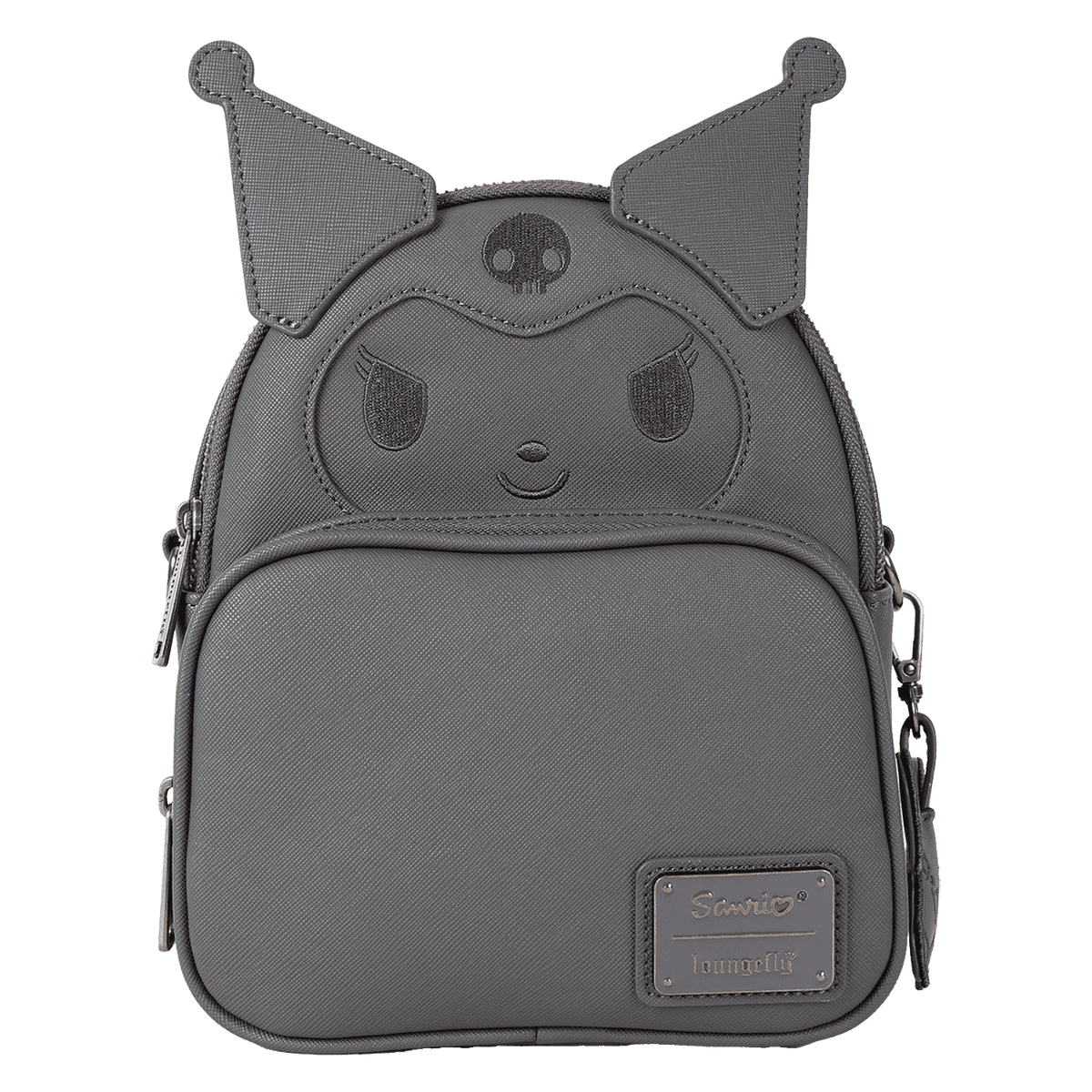 sanrio kuromi monochrome cosplay convertible mini backpack & crossbody bag