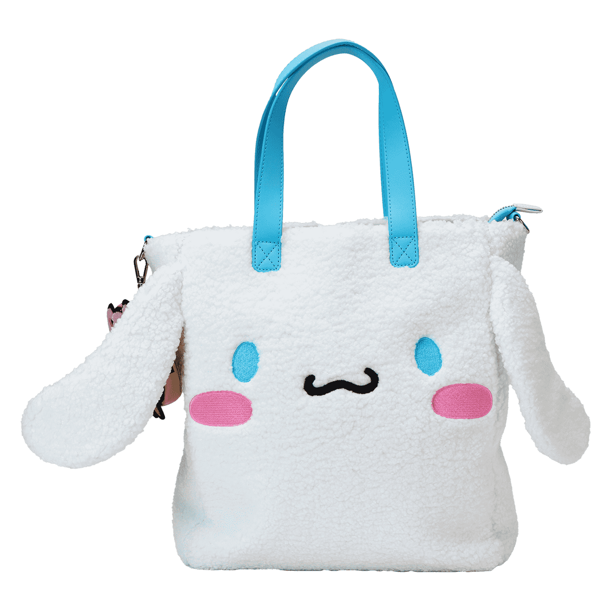 sanrio cinnamoroll cosplay sherpa tote crossbody bag with coin bag