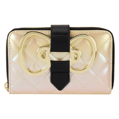 sanrio hello kitty 50th anniversary gold zip around wallet