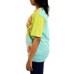 scooby-doo snacks color block unisex tee