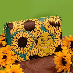 shrek & donkey sunflower field crossbody bag