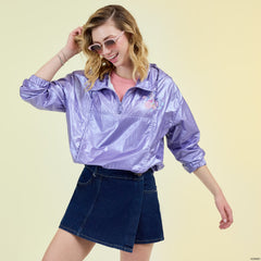 sleeping beauty princess aurora & prince phillip floral half-zip unisex windbreaker jacket