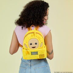 teletubbies laa-laa plush cosplay light up mini backpack