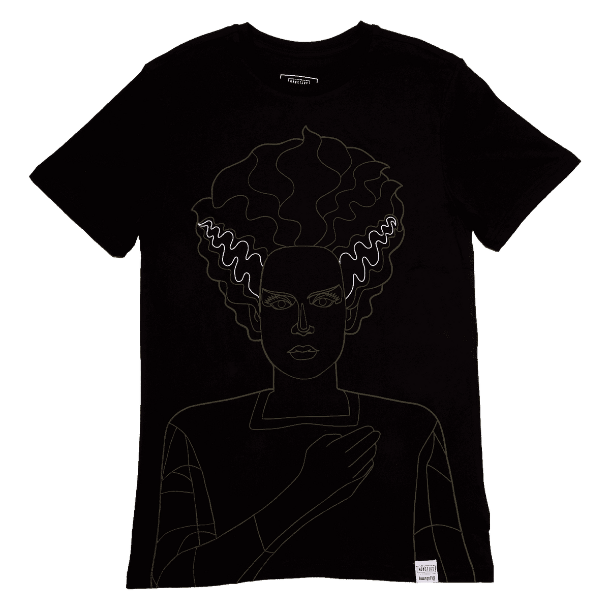 universal monsters the bride of frankenstein unisex tee