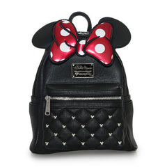 minnie mouse classic bow quilted texture ear mini backpack