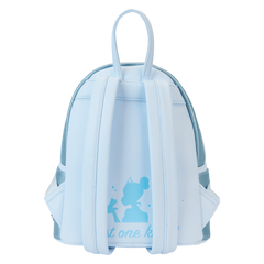 the princess and the frog tiana blue gown glitter cosplay mini backpack