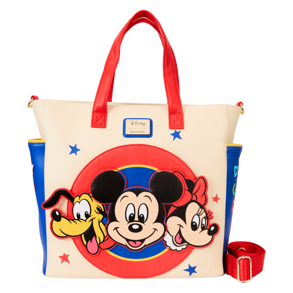 mickey & friends classic convertible backpack & tote crossbody bag