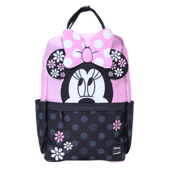 minnie mouse floral rock the dots full-size backpack
