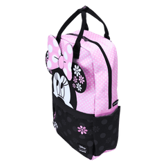 minnie mouse floral rock the dots full-size backpack