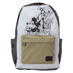 mickey & friends canvas full-size backpack