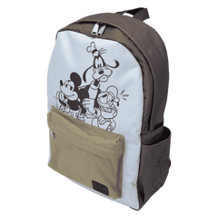 mickey & friends canvas full-size backpack
