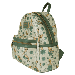 peter pan tinker bell clover all-over print mini backpack