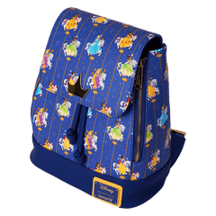 disney princess carousel all-over print drawstring mini backpack