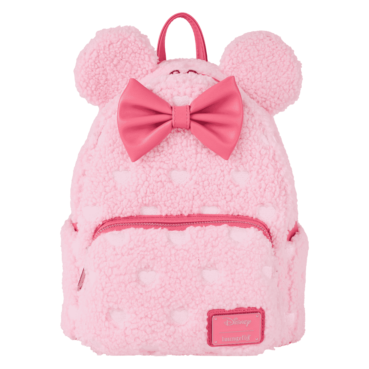 minnie mouse exclusive hearts strawberry scented sherpa mini backpack
