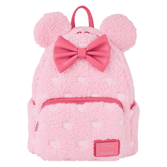 minnie mouse exclusive hearts strawberry scented sherpa mini backpack