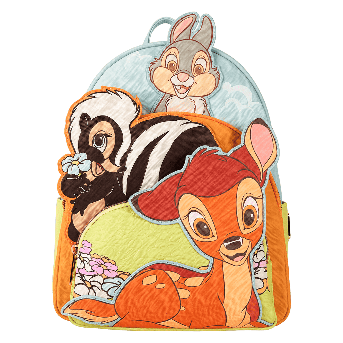 bambi & friends triple pocket mini backpack