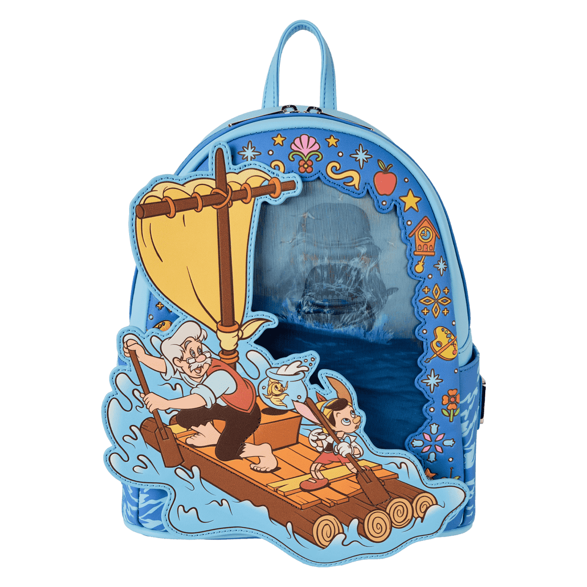 pinocchio exclusive raft monstro lenticular mini backpack