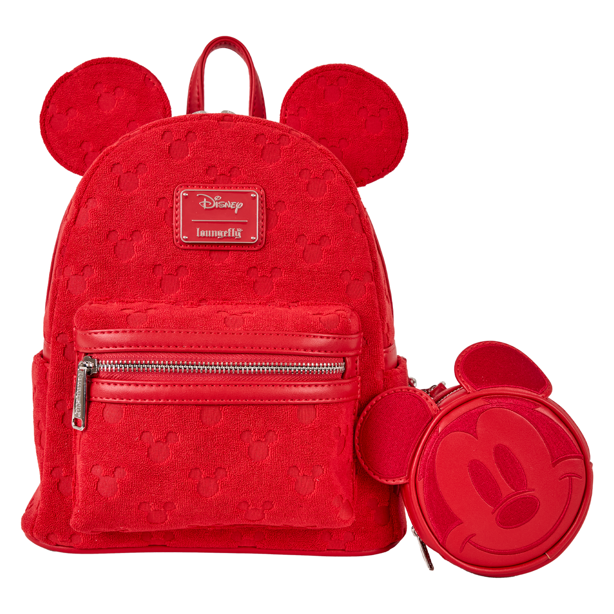 mickey mouse all-over print terry cloth mini backpack