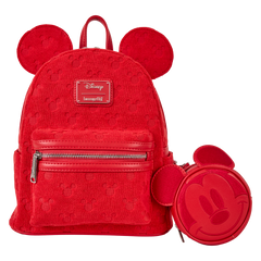 mickey mouse all-over print terry cloth mini backpack