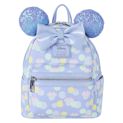 minnie mouse exclusive iridescent all-over print sequin ear mini backpack