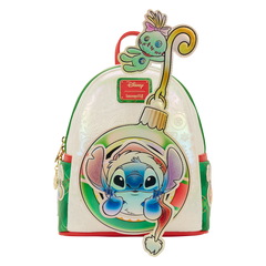 stitch & scrump iridescent holiday ornament mini backpack