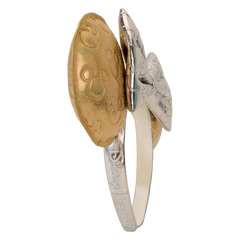 minnie mouse exclusive metallic gold & silver quilted ear headband