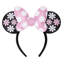 minnie mouse floral rock the dots ear headband
