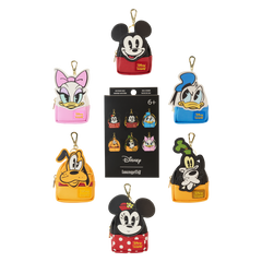 mickey & friends picnic cosplay mystery mini backpack keychain charm