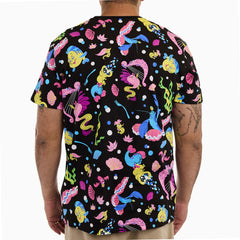the little mermaid 35th anniversary life is the bubbles all-over print unisex tee