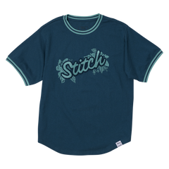 stitch patch unisex ringer tee