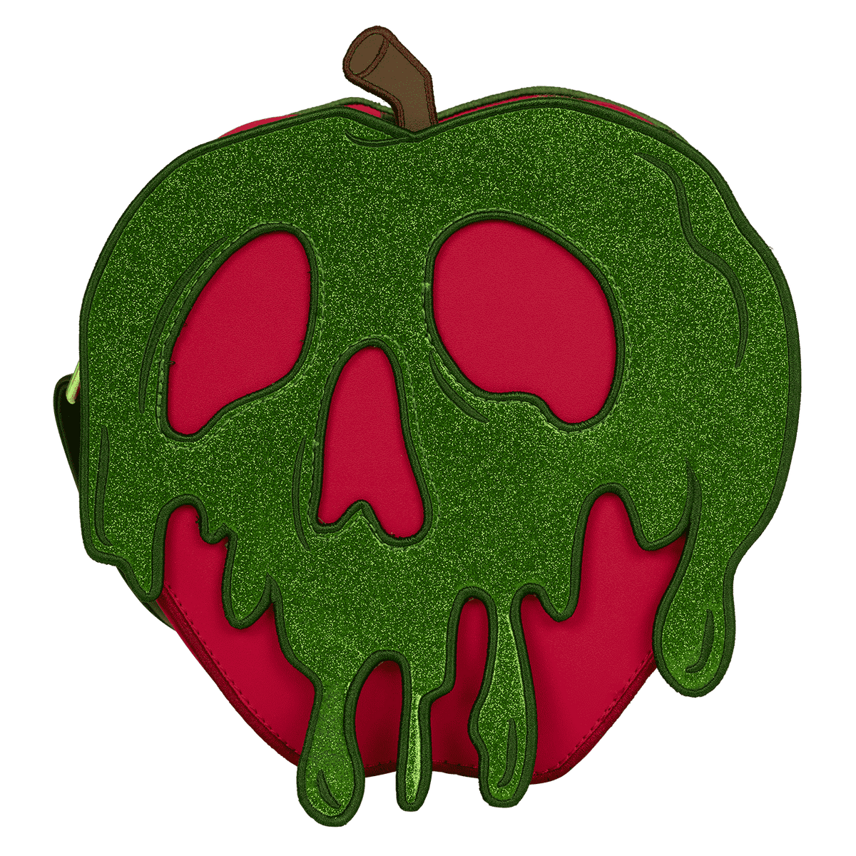 snow white and the seven dwarfs exclusive evil queen poison apple glitter crossbody bag