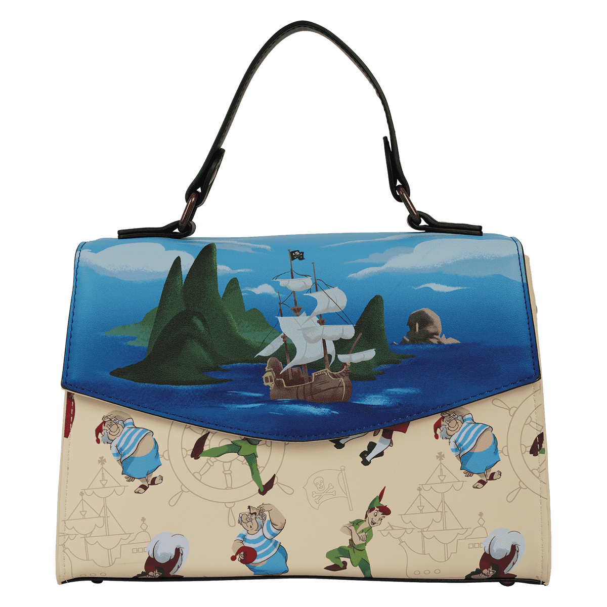 peter pan exclusive captain hook pirate ship crossbody bag