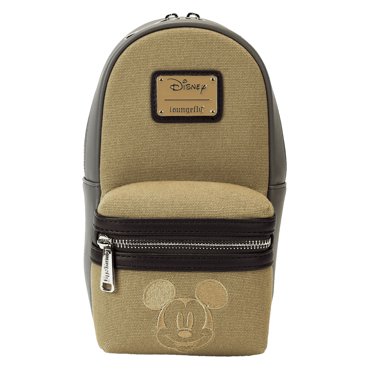 mickey & friends canvas drink holder crossbody bag