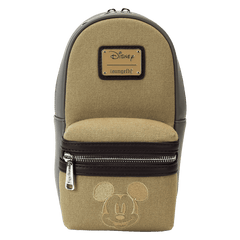 mickey & friends canvas drink holder crossbody bag