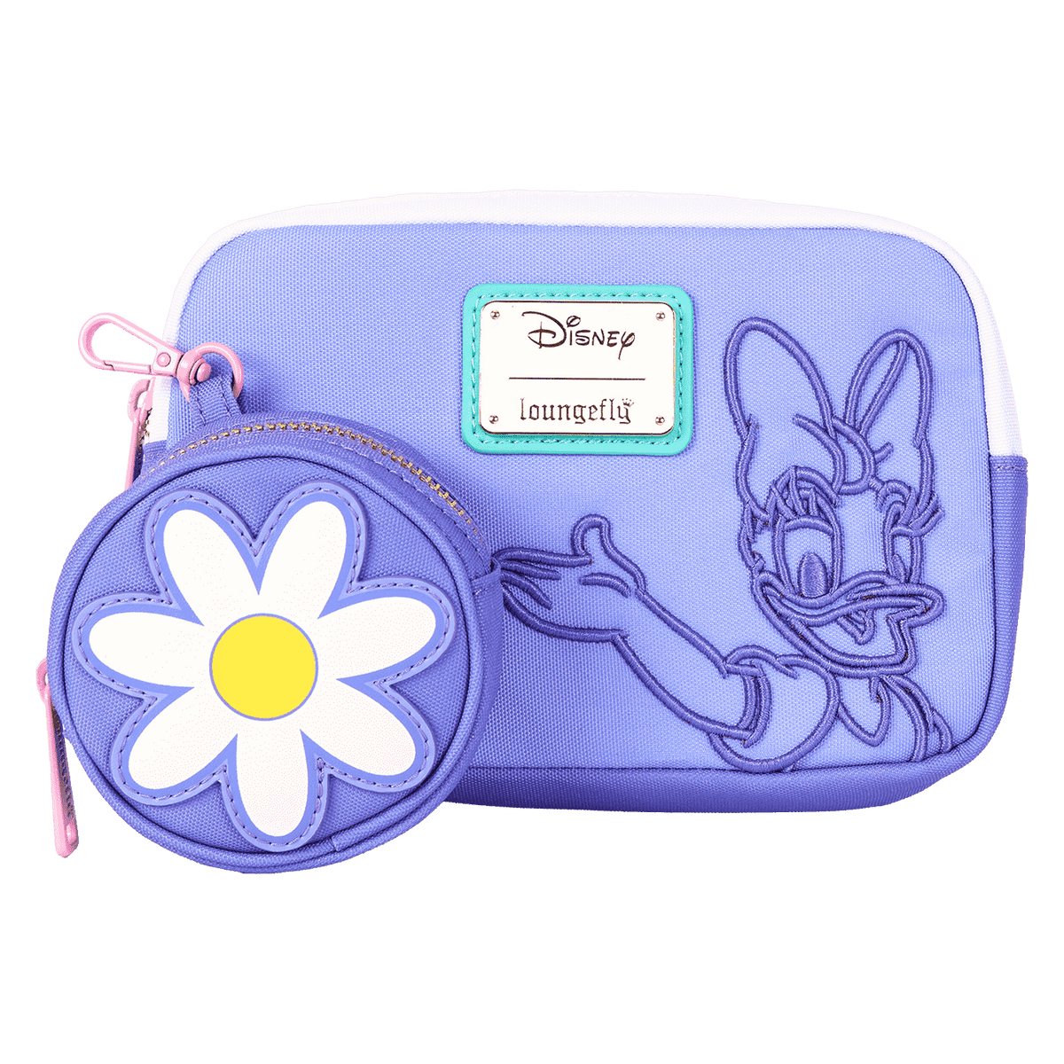 daisy duck 85th anniversary sling crossbody bag with coin bag