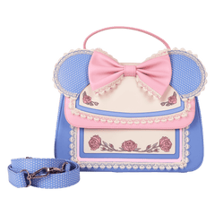 minnie mouse floral and lace crossbody bag