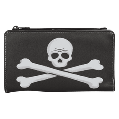 peter pan exclusive captain hook pirate skull flap wallet