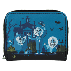 haunted mansion exclusive hitchhiking ghosts zip around wallet