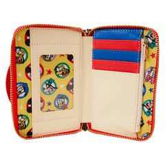 mickey & friends classic all-over print zip around wallet